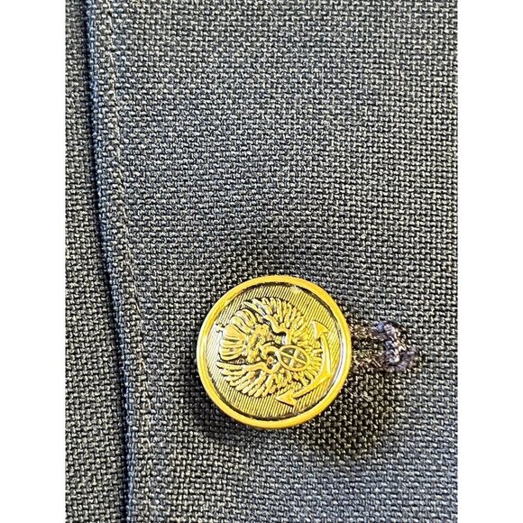 VTG Levis Strauss Business Class Sport Coat Blazer 48R Blue USA - Picture 11 of 12